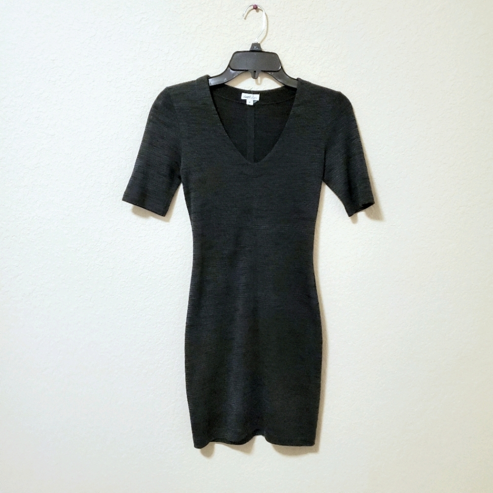 STEVEN ALAN Scoop Neck Deep Blue Mini Dress